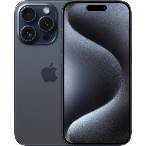 Apple - Refurbished Excellent - iPhone 15 Pro 128GB 6.1" 5G Fully Unlocked,  - Blue