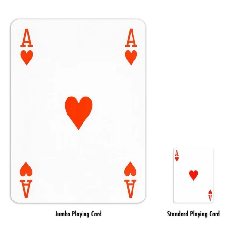 GSE Games & Sports Expert - 8" x 11" Super Jumbo Playing Cards, Giant Playing Cards, Extra Large Card Game for Kids & Seniors